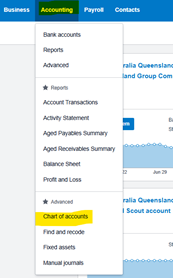 A screenshot of a chart of accounts

AI-generated content may be incorrect.